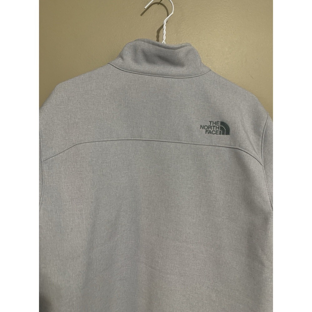 The North Face Windwall Jacket Soft Shell Fleece Lined Men's M Gray Windbreaker - Picture 9 of 16